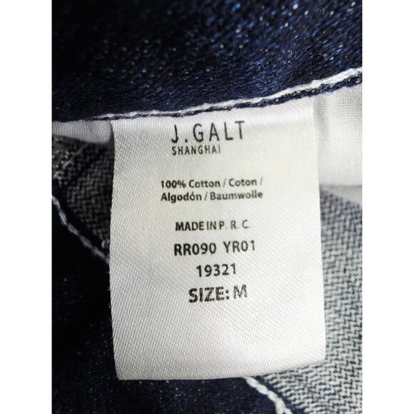 J. Galt Size Medium Womens 29" Inseam Five Pocket Blue Denim Carpenter Jeans - Picture 2 of 11